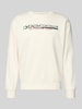 Tom Tailor Denim Regular fit sweatshirt van katoenmix Offwhite