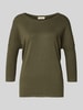 FREE/QUENT Strickpullover aus Viskose-Mix mit 3/4-Arm Modell 'JONE' Oliv