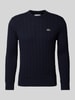 Lacoste Strickpullover mit Label-Detail Dunkelblau