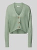 Only Cropped Cardigan mit Knopfleiste Modell 'CAROL' Mint