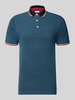 Jack & Jones Regular fit poloshirt met labelstitching, model 'PAULOS' Jeansblauw