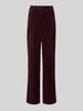 CAMBIO Regular Fit Cordhose mit angedeuteten Taschen Modell 'AMELIE' Pflaume