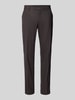 HECHTER PARIS Tapered fit pantalon met persplooien Bordeaux