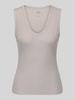 GAP Slim Fit Top aus Baumwoll-Mix Beige