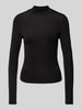 Jake*s Casual Longsleeve mit Stehkragen Kirsche