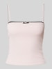 Gina Tricot Top mit Strukturmuster Rose