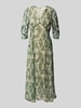 Bash Midikleid mit V-Ausschnitt Modell 'MATSA' Gruen