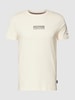 Tommy Hilfiger T-shirt z nadrukiem z logo Beżowy