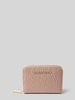 VALENTINO BAGS Portemonnee met logo-applicatie, model 'Falak' Taupe