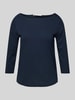 Lanius T-shirt met 3/4-mouwen Marineblauw