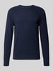JACK & JONES Strickpullover aus reiner Baumwolle Modell 'Ryder' Marine