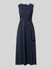 Weekend Max Mara A-Linie Abendkleid mit Baumwoll-Anteil Modell 'GENTILE' Dunkelblau