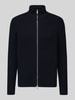 Selected Regular Fit Strickjacke aus reiner Baumwolle Modell 'DANE' Dunkelblau