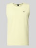 LERROS Tanktop mit Rundhalsausschnitt und Logo-Print Hellgelb