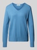 Christian Berg Woman Regular fit sweatshirt van met viscose Rookblauw gemêleerd