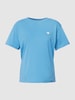 Jake*s Casual T-Shirt mit Stitching Blau