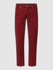 Christian Berg Men Ribcordbroek met stretch Donkerrood