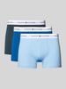 Tommy Hilfiger Boxershort met elastische band in een set van 3 stuks Blauw