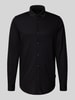 ARMANI EXCHANGE Regular Fit Freizeithemd mit Polokragen Black