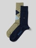 Burlington Socken mit Label-Detail im 2er-Pack Schilf