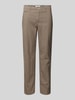 Brax Regular fit chino met paspelzak, model 'FABIO' Beige