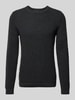 SELECTED HOMME Strickpullover mit Rundhalsausschnitt Modell 'NEWVINCEBUBBL' Marine