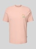 Blend T-Shirt mit Motiv- und Statement-Stitching Modell 'JOBBE' Altrosa
