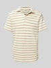 Only & Sons Regular fit poloshirt met structuurmotief, model 'IAN' Beige