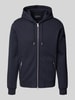 Marc O'Polo Regular Fit Sweatjacke aus reiner Baumwolle Marine
