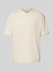 MCNEAL T-Shirt mit geripptem Rundhalsausschnitt Beige