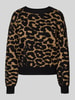 Vero Moda Regular Fit Strickpullover aus Viskose-Mix Modell 'SILJEANIMAL' Camel