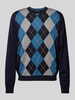 MAERZ Muenchen Gebreide pullover met ronde hals Marineblauw