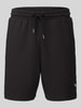 PUMA Performance Szorty dresowe o kroju relaxed fit z mieszanki bawełny 'ESS ELEVATED' Czarny