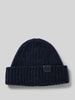 Tommy Hilfiger Beanie met labeldetail, model 'FLUFFY' Marineblauw