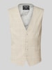 Strellson Slim Fit Anzugweste mit Knopfleiste Beige