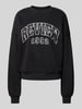 Review Sweatshirt mit Label-Print Black