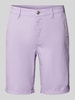 MAC Regular Fit Chino-Shorts mit Gürtelschlaufen Lavender