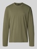 Napapijri Longsleeve mit Logo-Stitching Modell 'Salis' Oliv