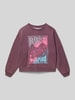 Roxy Sweatshirt met labelprint Prune