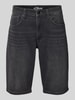 s.Oliver RED LABEL Korte regular fit jeans in 5-pocketmodel Zwart