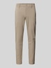 Only & Sons Slim Fit Stoffhose mit Gürtelschlaufen Modell 'MARK' Beige