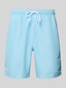 Shiwi Regular Fit Badehose mit Label-Patch Modell 'Mike' Hellblau