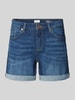 QS Korte jeans met steekzakken Donkerblauw