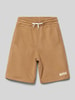 Boss Sweatshorts met steekzakken Camel