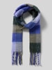 Pieces Schal mit Fransen Modell 'BEA' Hellblau