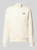 EA7 Emporio Armani Sweatjacke mit Label-Print Offwhite