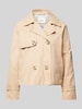 s.Oliver RED LABEL Relaxed Fit Cabanjacke mit Raglanärmeln und Streifenfutter Beige