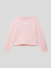 Tommy Hilfiger Teens Shirt met lange mouwen en labelprint, model 'Timeless' Lichtroze