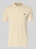Lacoste slim fit poloshirt van puur katoen Beige gemêleerd