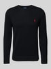 Polo Ralph Lauren Gebreide pullover met ribboorden Zwart